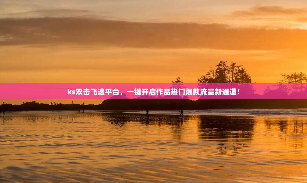 ks双击飞速平台,一键开启作品热门爆款流量新通道!