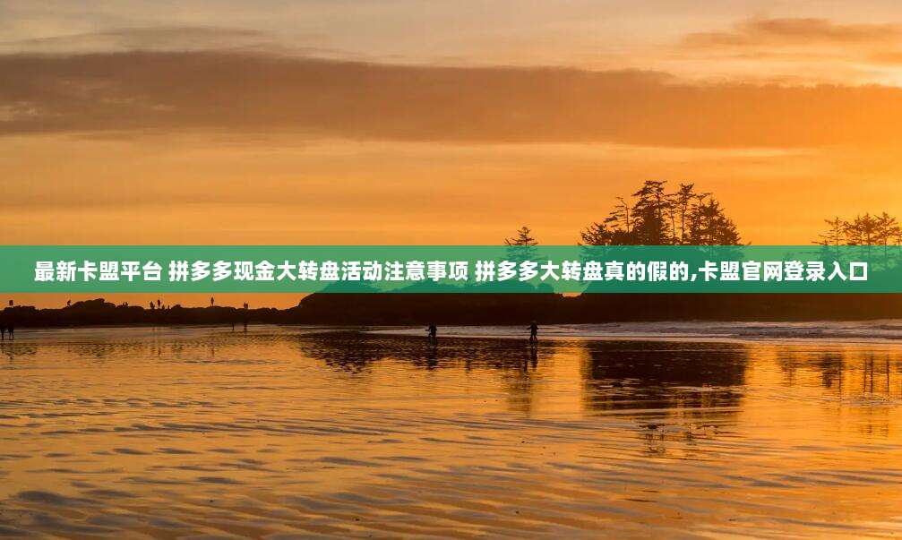 最新卡盟平台 拼多多现金大转盘活动注意事项 拼多多大转盘真的假的,卡盟官网登录入口